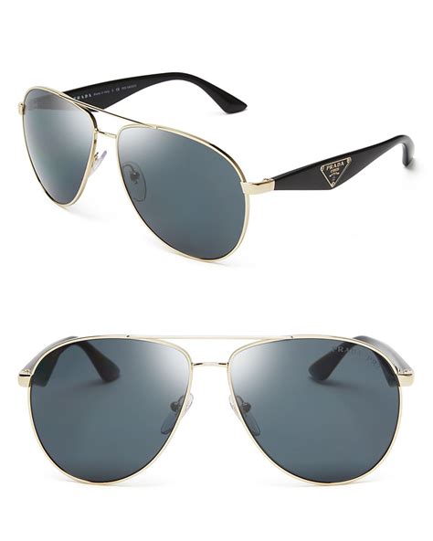 prada double bar pilot sunglasses|Prada.